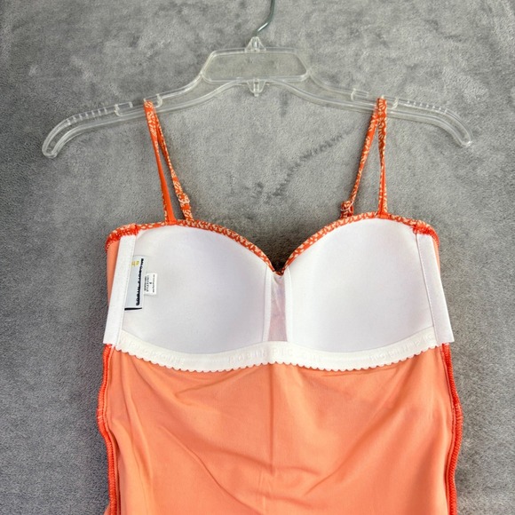 Robin Piccone Swimsuit 4 Isla Plunge One Piece Body Shaping Terracotta Tie NWOT - Picture 12 of 14